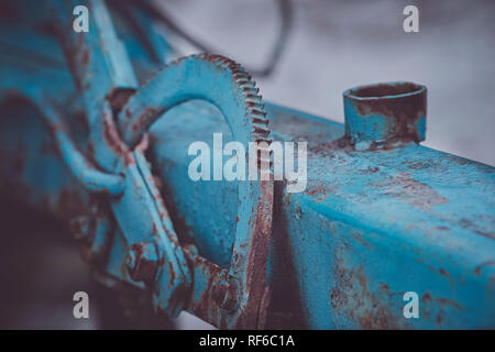 Industrial angle adjustment on a land vehicle Stock Photo