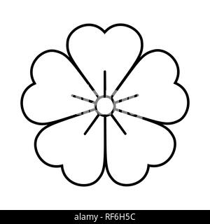 Flower icon isolated on white background. Vector Stock Vector