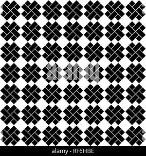 Seamless Japanese cross pattern icon isolated on white background. Vector Stock Vector