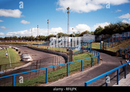 General view of Cowdenbeath FC, Central Park Stadium, Cowdenbeath, Fife, Scotland, pictured on 24th July 1999 Stock Photo
