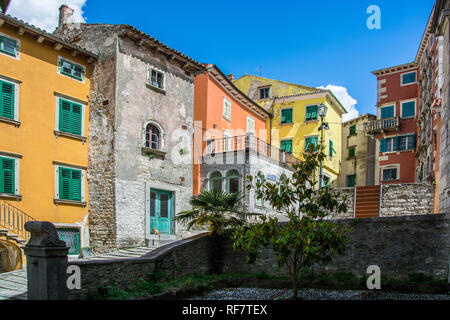 Labin is a town in the Gespanschaft Istrien, Croatia., Labin ist eine Stadt in der Gespanschaft Istrien, Kroatien. Stock Photo