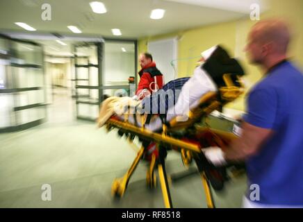 Casualty unit, emergency room of a hospital, Germany Stock Photo