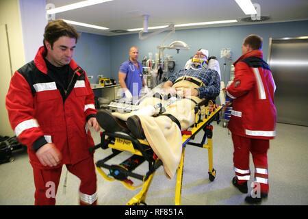 Casualty unit, emergency room of a hospital, Germany Stock Photo