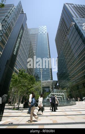 Tokyo Midtown Complex with the Tokyo Midtown Tower by the architects Tadao Ando and Jun Aoki, Roppongi District, Tokyo, Japan Stock Photo