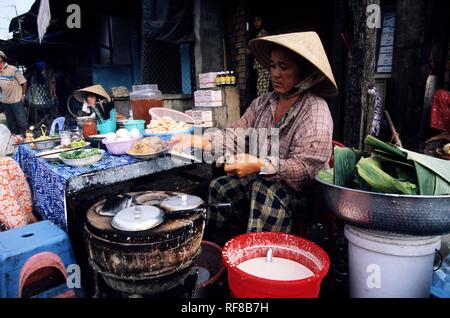 Snacks sold at Cho Dam, central marketplace in Nha Trang, Khánh Hòa Province, South Central Coast, Vietnam, Asia Stock Photo