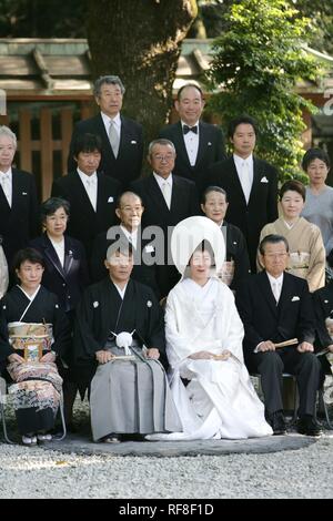 Shinto wedding, Meiji Shrine, Tokyo, Japan, Asia Stock Photo