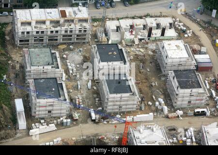 Construction site of a housing complex in Essen, North Rhine-Westphalia Stock Photo