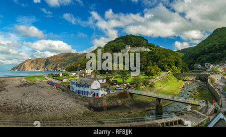 Lynmouth Bay, North Devon, England. Stock Photo