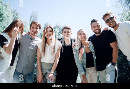 successful business team spends their free time together Stock Photo