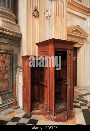 Confessional, Basilica di Superga, Turin, Torino, Piemont, Italy Stock Photo