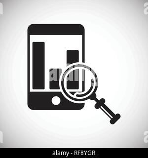 Data analysys icon on white background for graphic and web design, Modern simple vector sign. Internet concept. Trendy symbol for website design web button or mobile app. Stock Vector