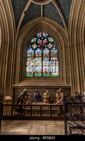 La chapelle de Sėpulcre of Quimper Cathedral Stock Photo