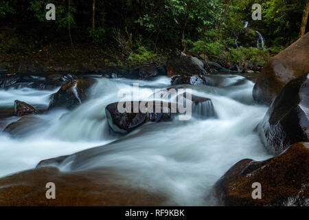 Rapids on a river in Khao Sok National Park, Thailand Stock Photo