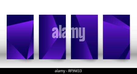 Abstract polygonal pattern. Dark cover design with geometric shapes. Polygon cover template. Vector illustration. Stock Vector