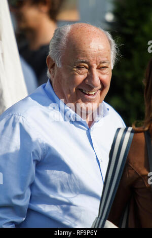 A CORUNA, SPAIN - JULY 20. Portrait Of Amancio Ortega Gaona ,founder Of ...