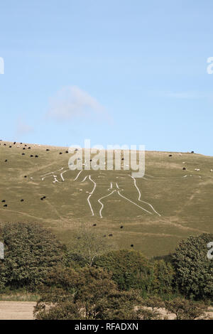 Cerne Abbas Giant Cerne Abbas Dorset England UK Stock Photo