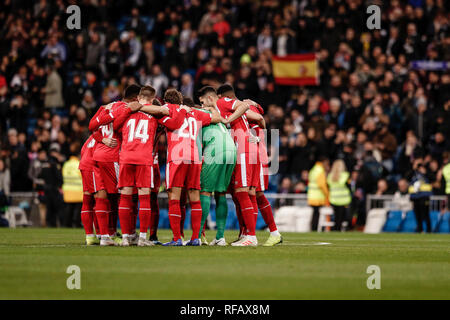 Santiago Bernabeu, Madrid, Spain. 24th Jan, 2019. Copa del Rey football ...