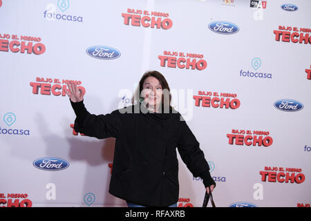 Madrid, Spain. 24th January, 2019. Petra Martinez, Spanish actress, attended the premiere, posing in the photocall. A film directed by Juana Macias with Jordi Sánchez, Silvia Abril, Daniel Guzmán, Malena Alterio. Credit: Jesús Hellin/Alamy Live News Stock Photo