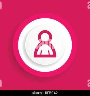 avatar sign, person vector icon Stock Vector