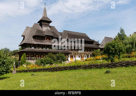 Barsana Monastery Architectural Detail - Traditional Buildings (Maramures, Romania). Stock Photo