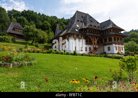 Barsana Monastery Architectural Detail - Traditional Buildings(Maramures, Romania). Stock Photo