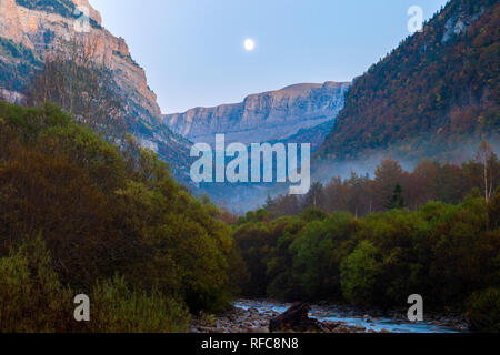 National park of Ordesa and Monte Perdido. Fall season. Pyrenees of Huesca. Spain Stock Photo