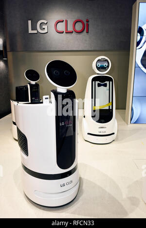 LG CLOi Robot at the 2019 CES, Consumer Electronics Show in Las Vegas, Nevada Stock Photo