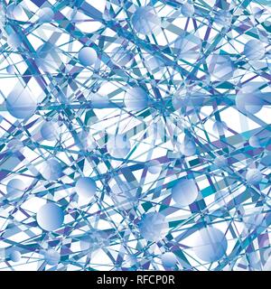 Abstract striped texture with a diagonal thin hatching and circles. Stock Vector