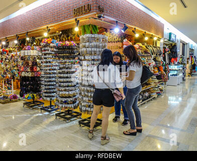 Bangkok, Thailand - Dec 24, 2018. Souvenir shops at MBK Mall in Bangkok, Thailand. Bangkok is the capital of Thailand with a population of over 11 mil Stock Photo