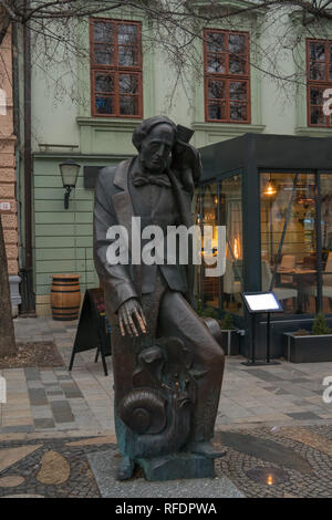 hans christian andersen statue in the downtown Stock Photo