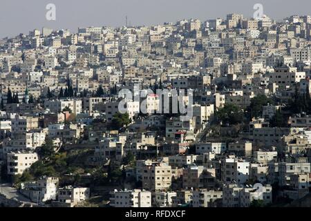 Houses in the Basman district, Amman, Jordan Stock Photo