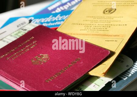 Travel documents, Germany Stock Photo