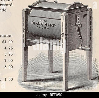 . High class seeds and implements. Nursery stock New Jersey Paterson Catalogs; Vegetables Seeds Catalogs; Flowers Seeds Catalogs; Grasses Seeds Catalogs; Agricultural implements Catalogs. 68 MUZZY BROTHEES' CATALOGUE OF SEEDS. THE BLANCHARD CHURN. The body of the Churn being cylindrical, all the cream is churned alike and at the same time, making streaked butter impossible. Those who desire to make butter on what is called the &quot; granular system &quot; can do it perfectly with the Blanchard Churn. If we were disposed to follow the example of some of our competitors, we could add page after Stock Photo