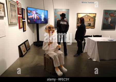 Los Angeles, CA/USA - 1/24/2019: The LA Art Show at Los Angeles Convention Center which is the The Most Comprehensive International Contemporary Art S Stock Photo