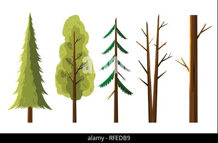 Diversity tree isolated on white illustration vector Stock Vector