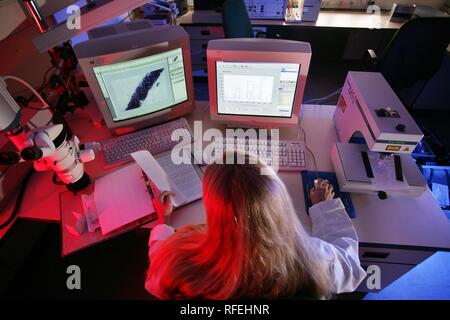 DEU, Germany, Duesseldorf: Police NRW, Federal Police, technical crime investigation service. Stock Photo