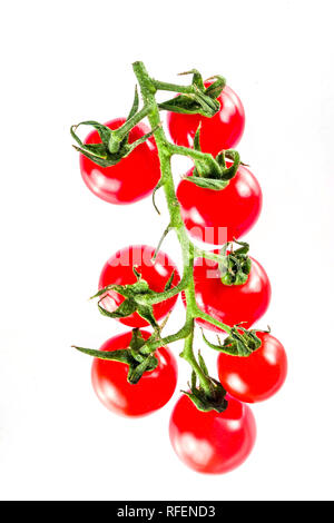 Cherry tomatoes, isolated on white background Stock Photo