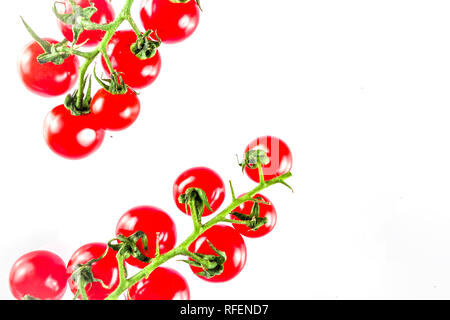 Cherry tomatoes, isolated on white background Stock Photo