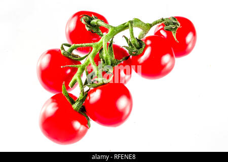 Cherry tomatoes, isolated on white background Stock Photo
