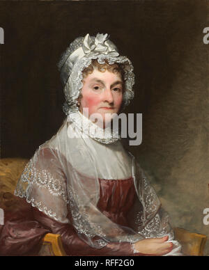 Abigail Smith Adams (Mrs. John Adams). Dated: 1800/1815. Dimensions: overall: 73.4 x 59.7 cm (28 7/8 x 23 1/2 in.)  framed: 97.5 x 84.8 x 10.8 cm (38 3/8 x 33 3/8 x 4 1/4 in.). Medium: oil on canvas. Museum: National Gallery of Art, Washington DC. Author: GILBERT STUART. Stock Photo