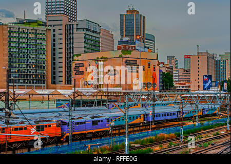 Johannesburg Colorful Central Train Station Stock Photo
