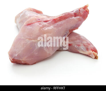 raw rabbit leg meat Stock Photo