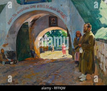 Vinogradov Sergei Arsenievich Beggars At The Monastery Gates Russian School 19th Century Stock Photo Alamy