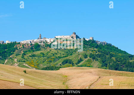 Montescaglioso, hill town near Matera, Basilicata, Italy. Stock Photo