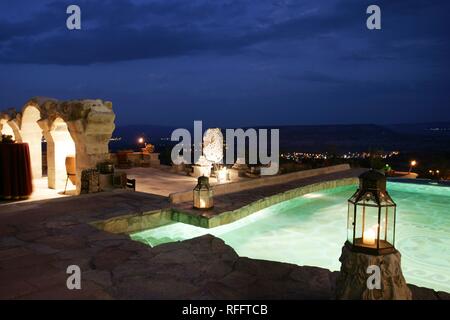 TUR Turkey Cappadocia, Museum Hotel, Uchisar Stock Photo