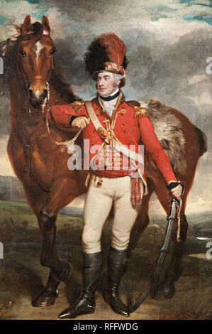 Major O'Shea of the Loyal Cork Legion. Date/Period: 1798. Painting. Oil on canvas. Height: 233.70 mm (9.20 in); Width: 157.50 mm (6.20 in). Author: MARTIN ARCHER SHEE. Stock Photo