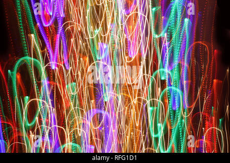 Light painting abstract designs Stock Photo