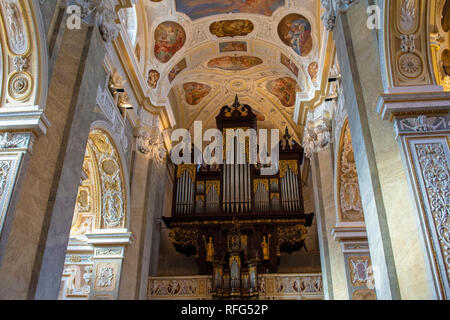 Old Pipe Organ in Klosterneuburg Monastery Stock Photo