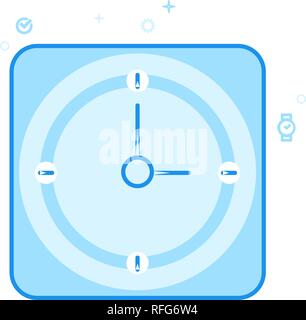 Square wall clock icon, outline style Stock Vector Image & Art - Alamy