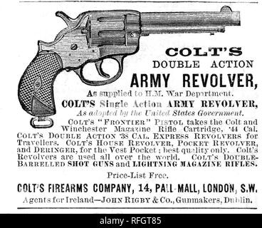 BOYS TOY, 'BULLY BOY' PEA-SHOOTER PISTOL 1/6 (one shilling and sixpence) -  A 1920's advertisement from a copy of the English publication ' Buffalo  Bill's Library' (Aldine Publishing Co, Ltd. ) that